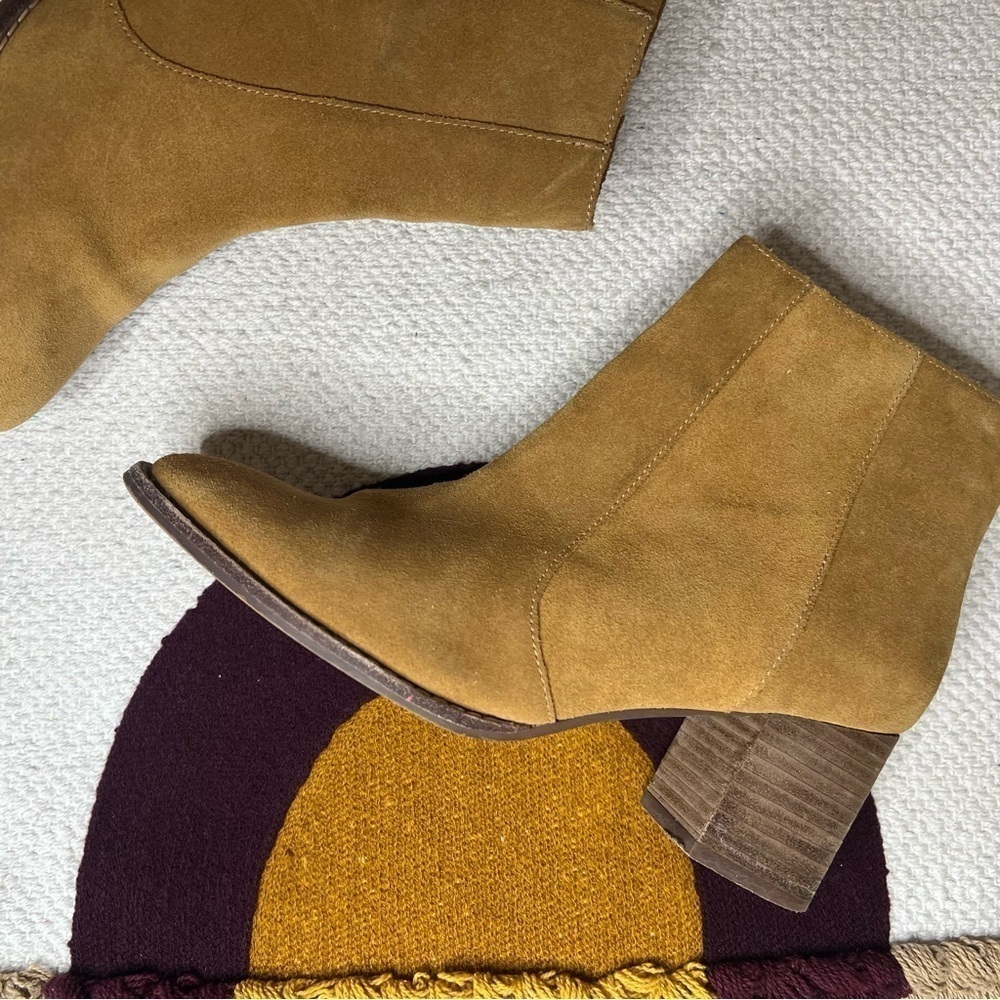 MADEWELL Bryce Suede Chelsea Boot in Camel Booties size 8.5 - Picture 3 of 7